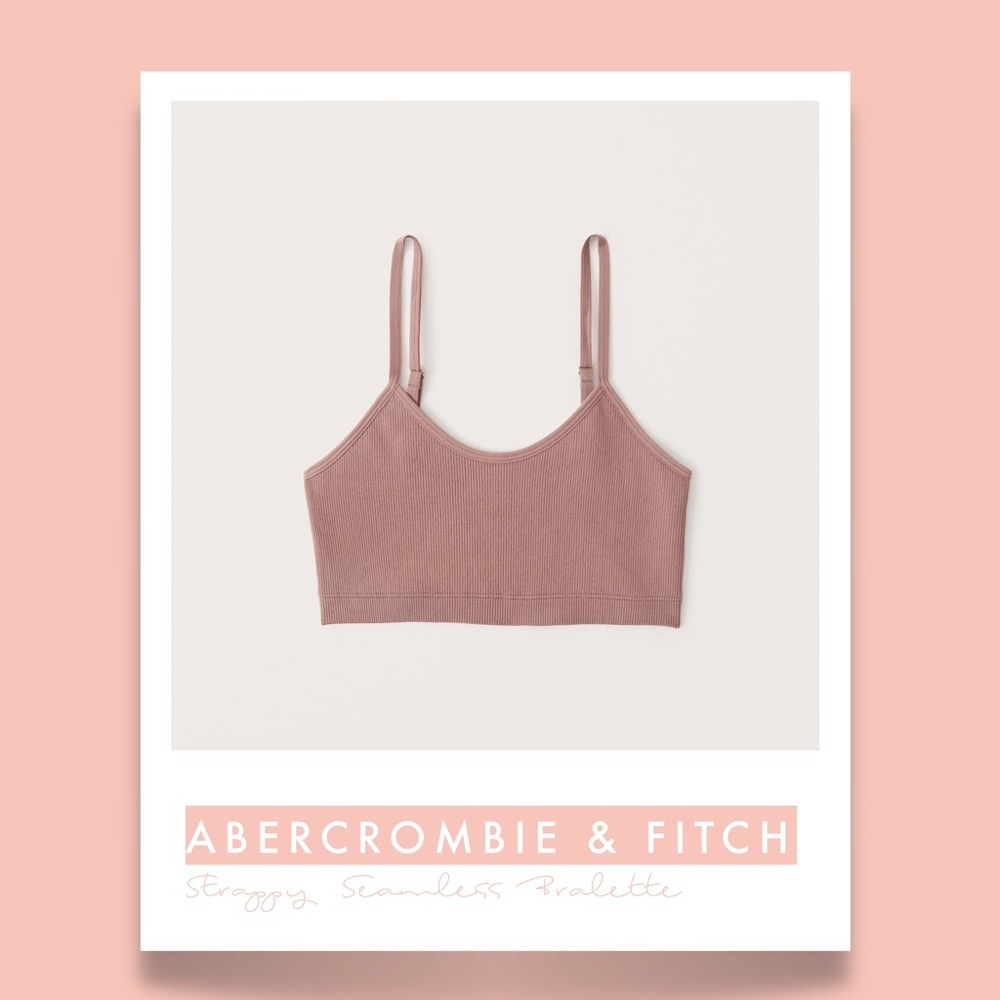 ABERCROMBIE & FITCH - Strappy Seamless Scoopneck Bralette - NWT